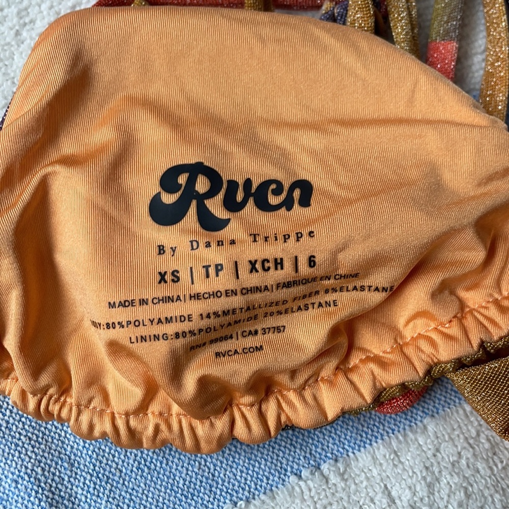 NWOT RVCA by Dana Trippe high waisted bikini - Picture 3 of 3